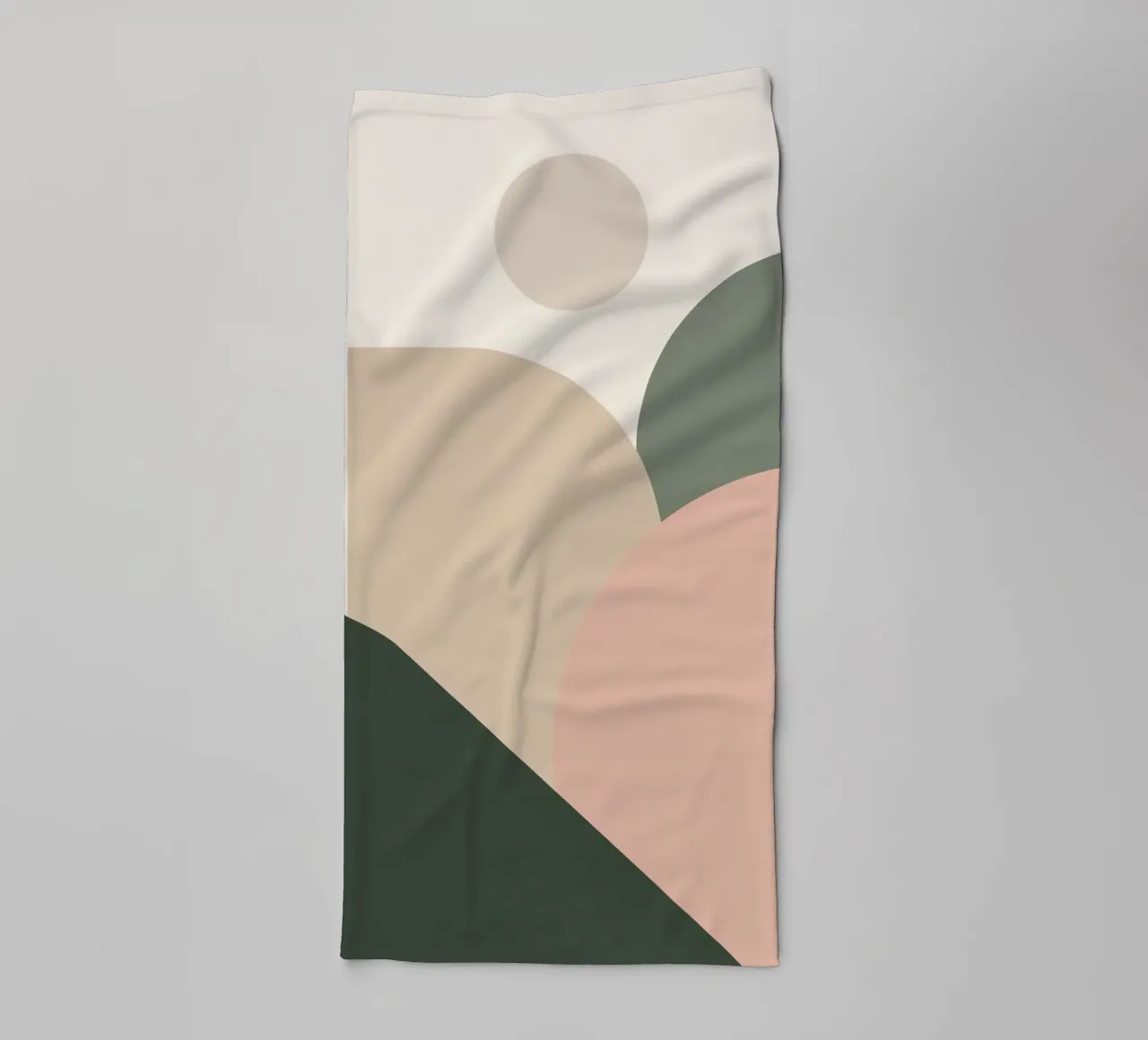 Forme geometriche astratte con colori tenui asciugamano da bagno da DesignDoodle