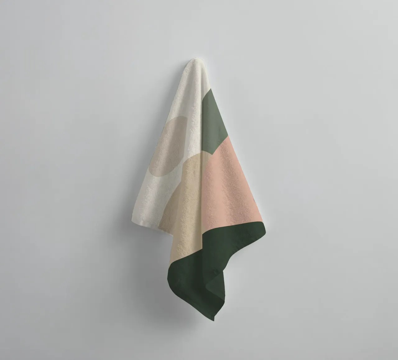 Forme geometriche astratte con colori tenui asciugamano da bagno da DesignDoodle