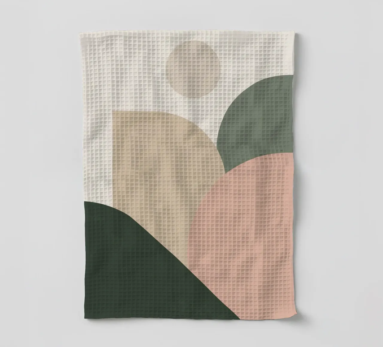 Abstract Geometric Shapes with Muted Colors tea towel by DesignDoodle