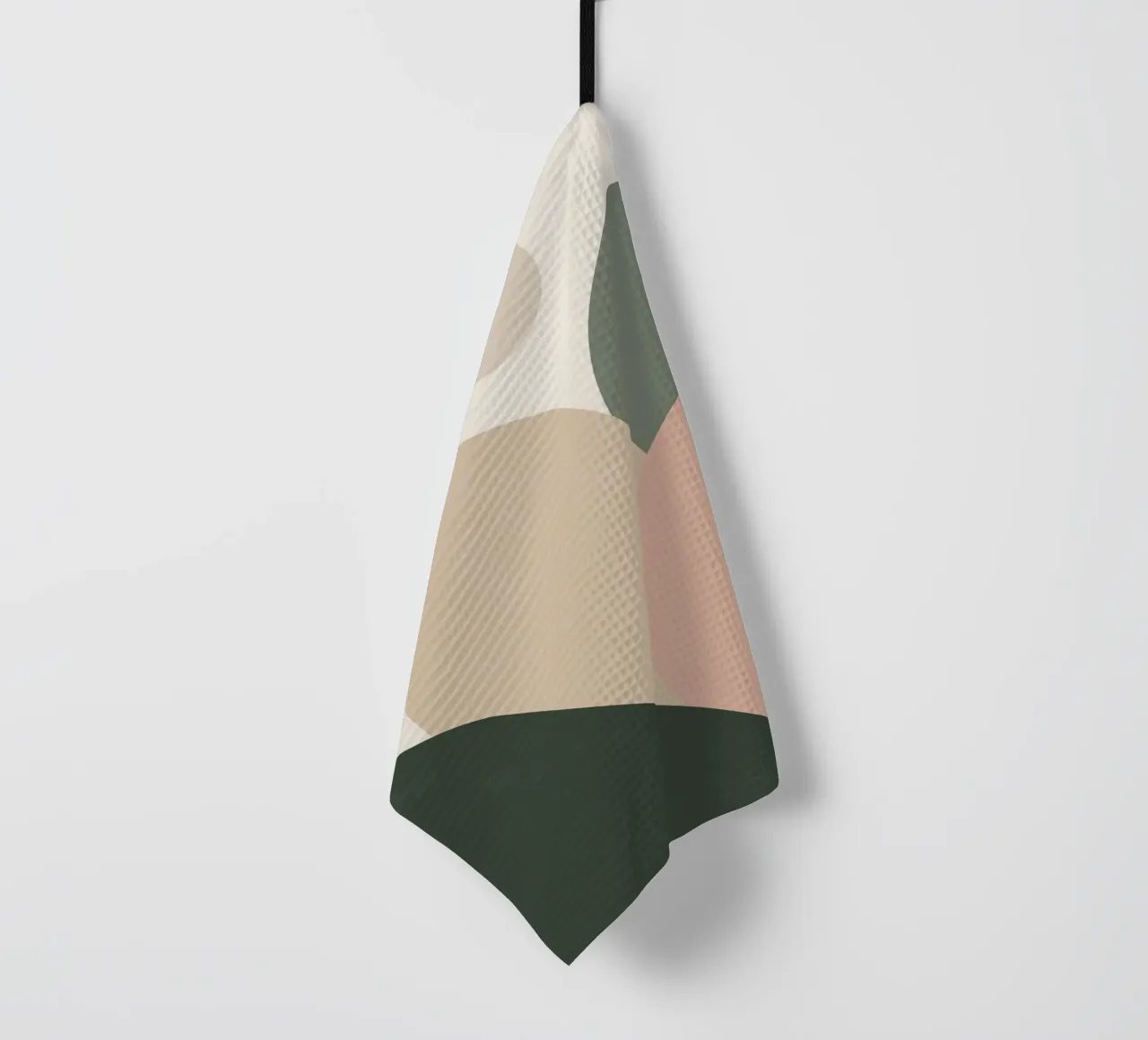 Abstract Geometric Shapes with Muted Colors tea towel by DesignDoodle