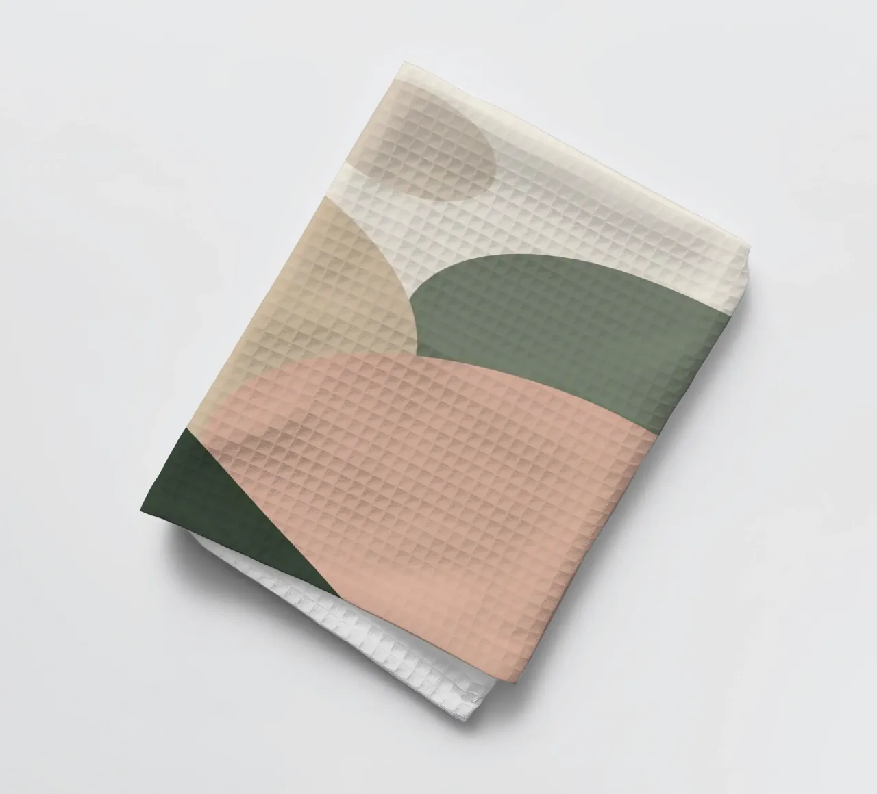 Abstract Geometric Shapes with Muted Colors tea towel by DesignDoodle