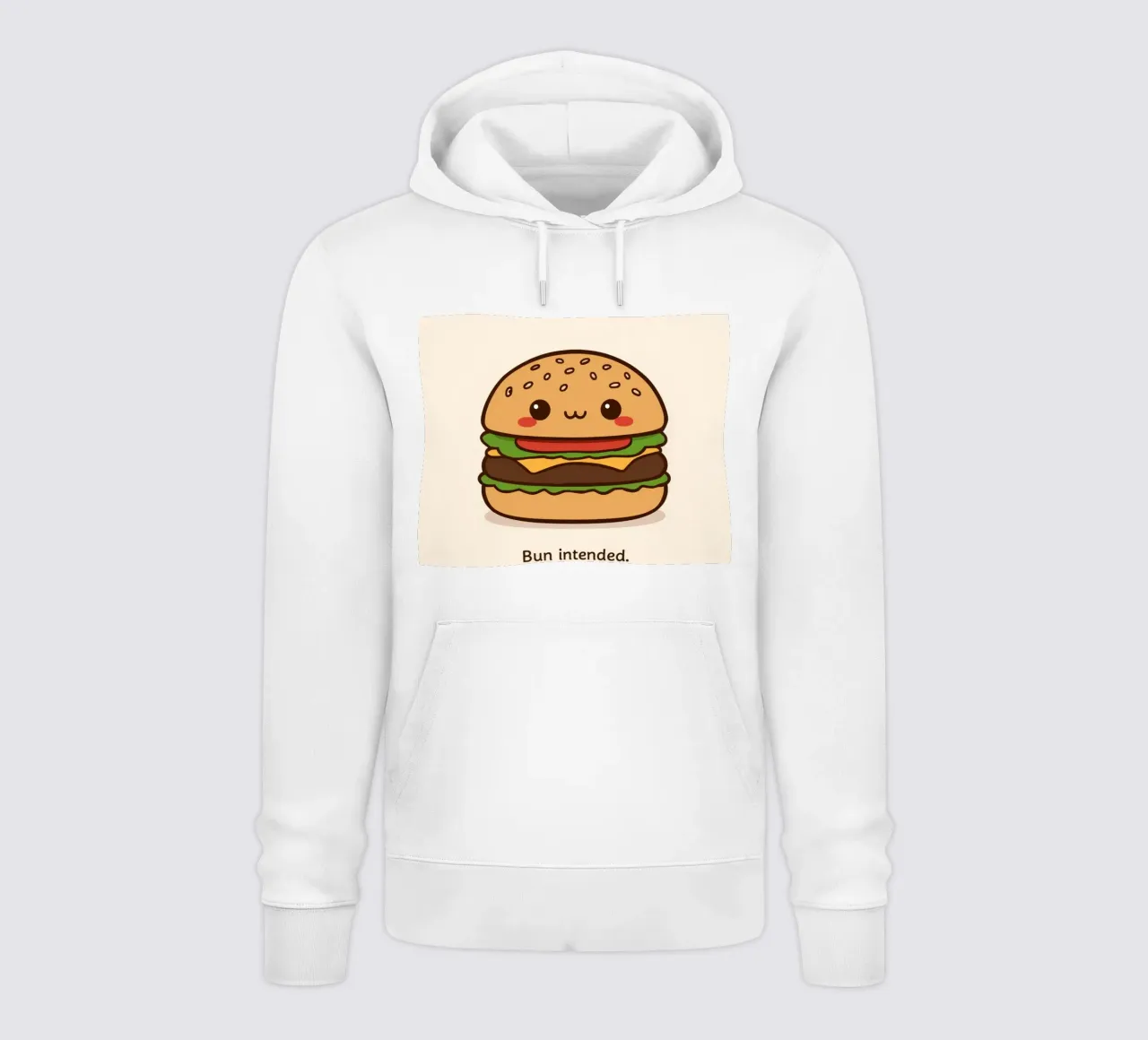 Un simpatico hamburger con "Bun Intended". felpa con cappuccio da DesignDoodle