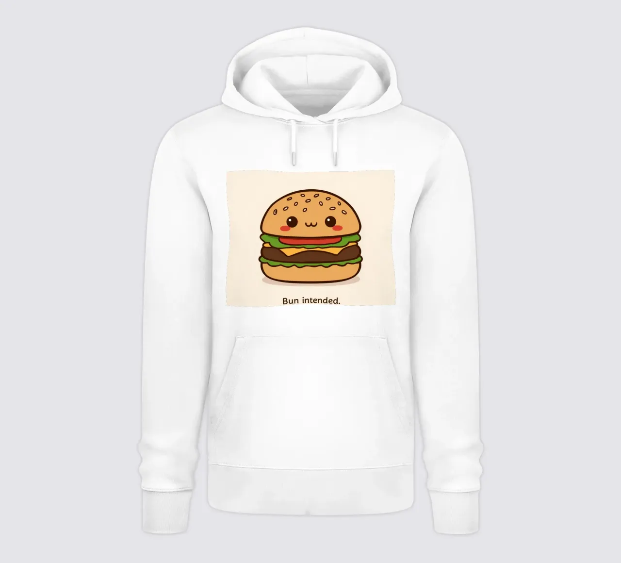 Un simpatico hamburger con "Bun Intended". felpa con cappuccio da DesignDoodle