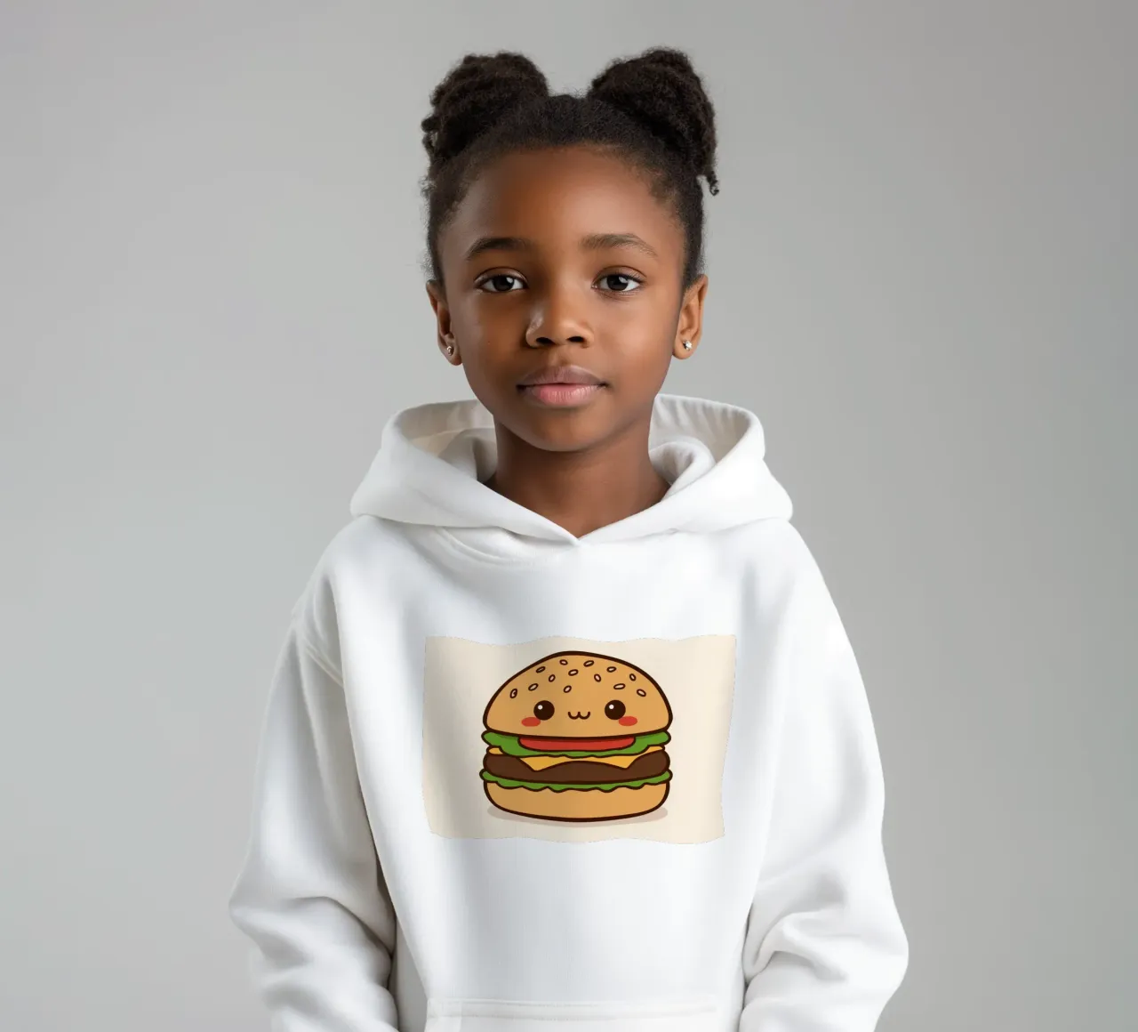 Un simpatico hamburger con "Bun Intended". felpa bambino con cappuccio da DesignDoodle
