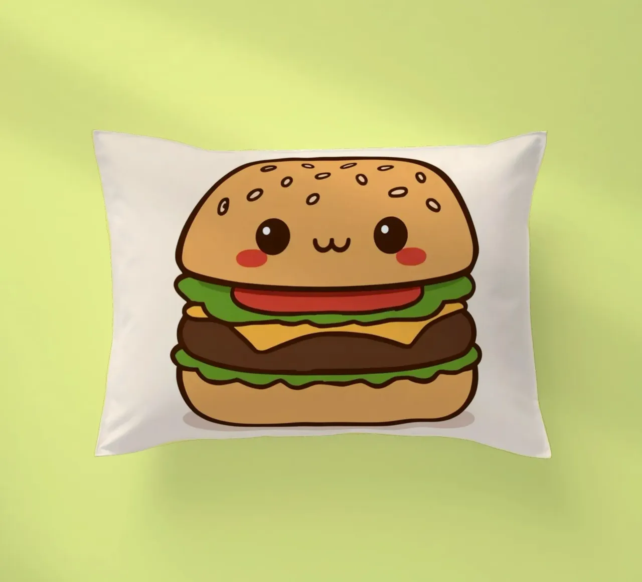 Un simpatico hamburger con "Bun Intended". cuscino da DesignDoodle