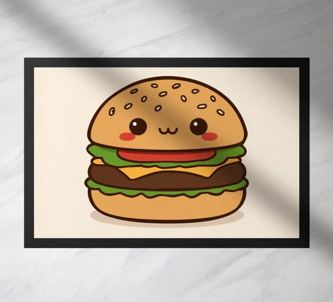 Simpática hamburguesa con "Bun Intended" felpudo de DesignDoodle
