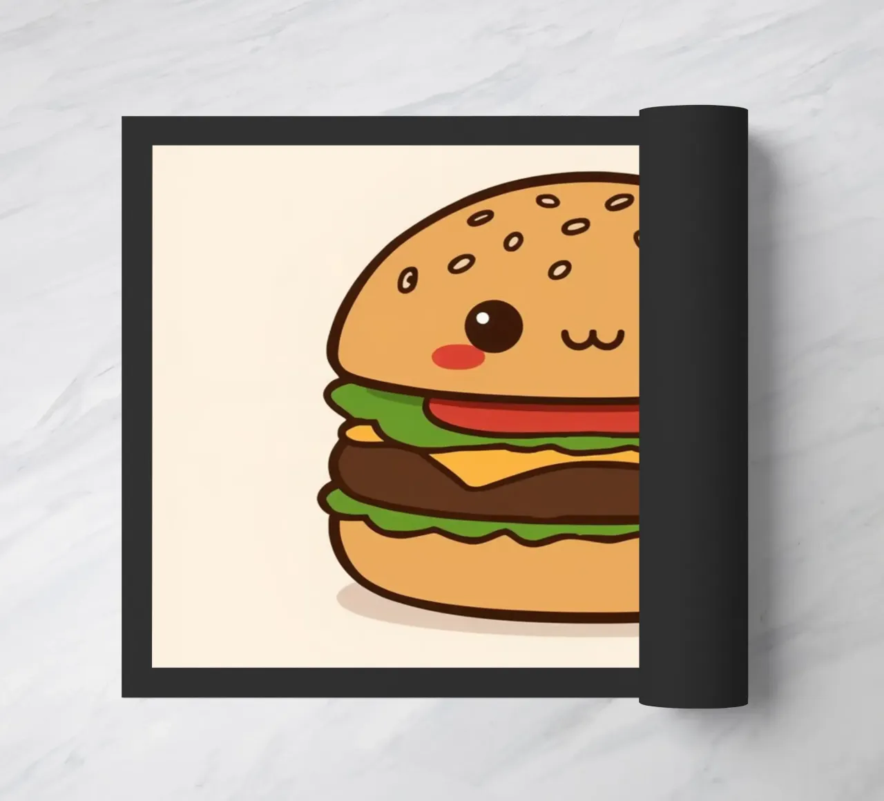 Simpática hamburguesa con "Bun Intended" felpudo de DesignDoodle