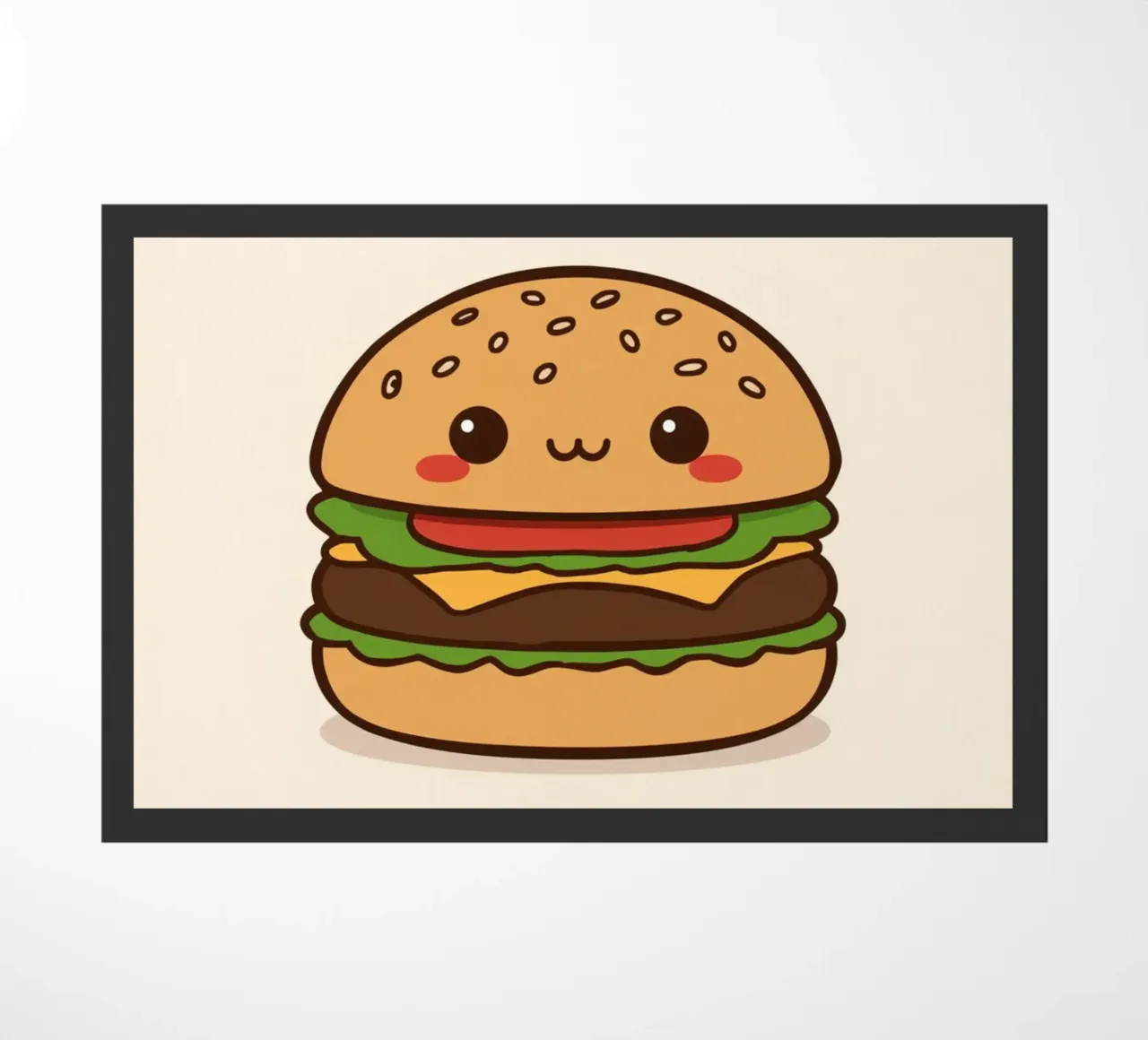 Simpática hamburguesa con "Bun Intended" felpudo de DesignDoodle