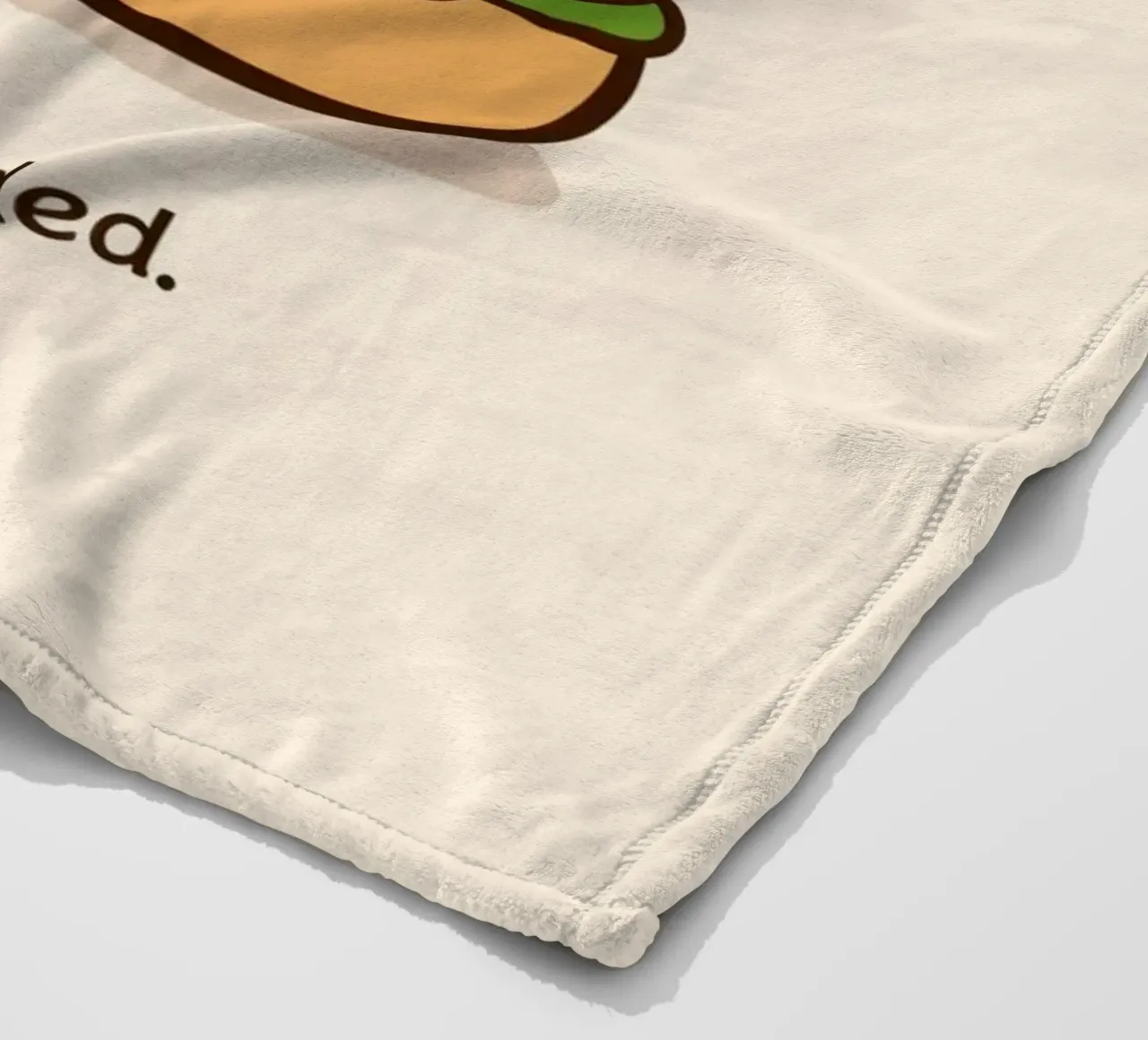 Un simpatico hamburger con "Bun Intended". coperta in pile da DesignDoodle