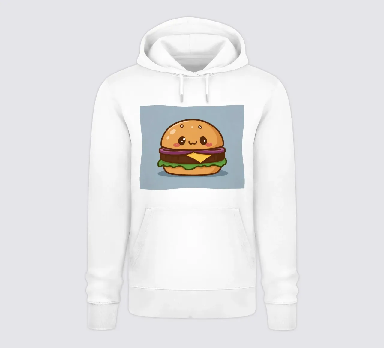 Simpática hamburguesa con cara "Stack Attack" sudadera con capucha de DesignDoodle