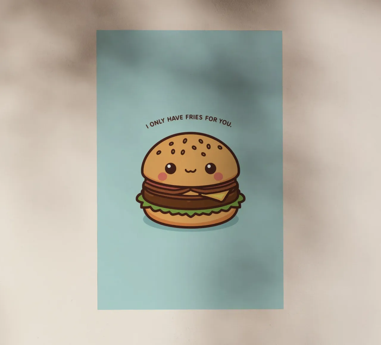 Simpatico hamburger felice con sovrapposizione divertente pellicola backlit da DesignDoodle