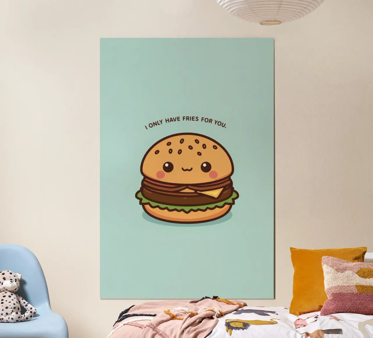 Simpatico hamburger felice con sovrapposizione divertente carta hahnemühle da DesignDoodle