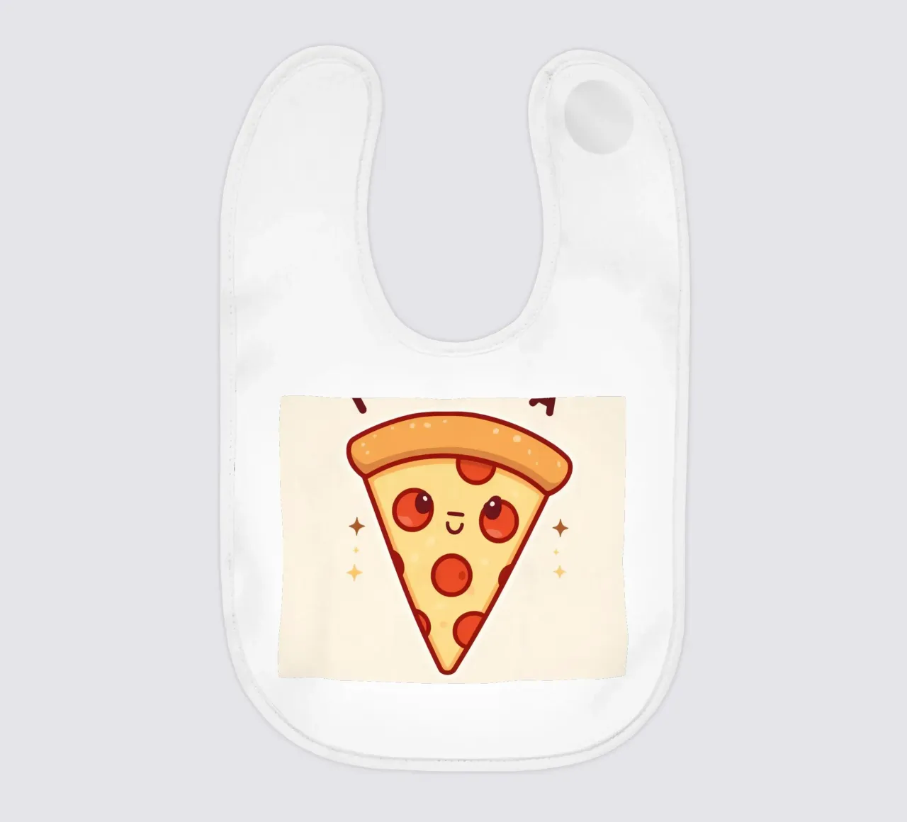 "Voglio una pizza per te" bavaglino da DesignDoodle