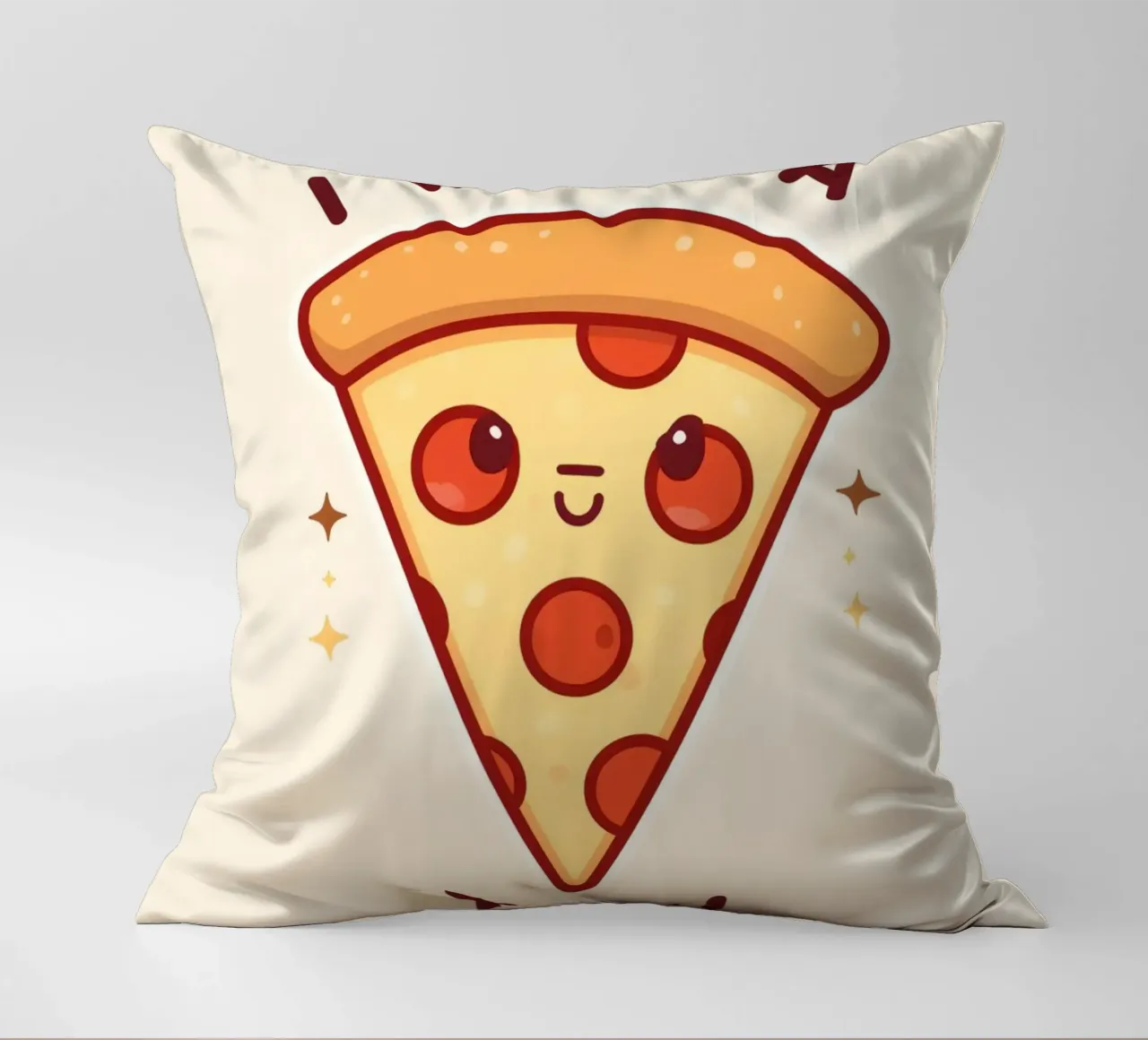 "Voglio una pizza per te" cuscino da DesignDoodle