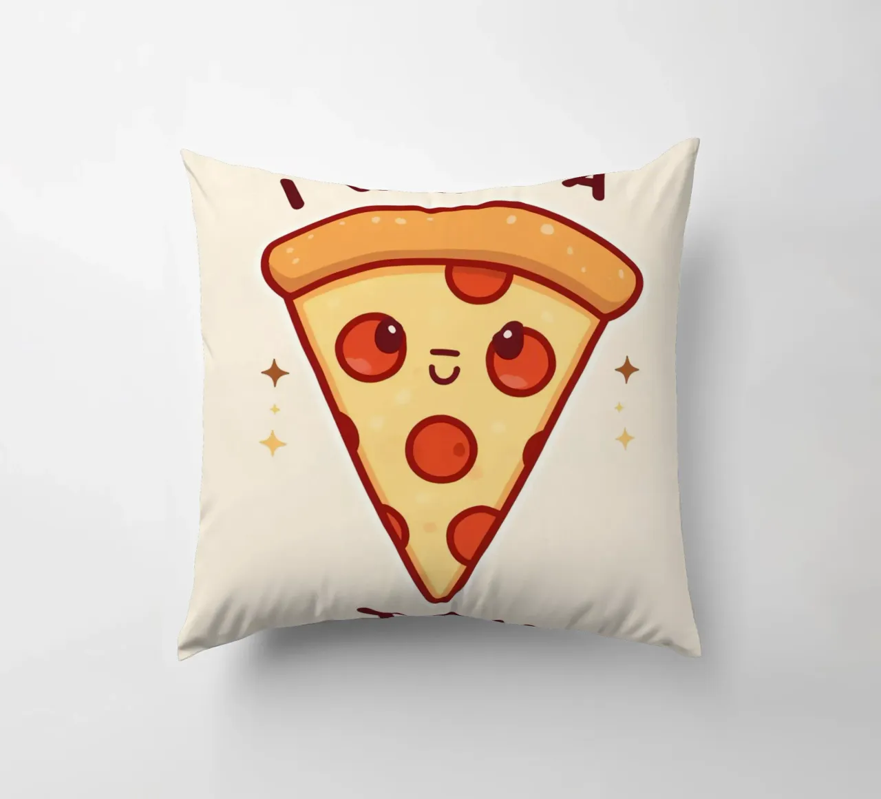 "Voglio una pizza per te" cuscino da DesignDoodle
