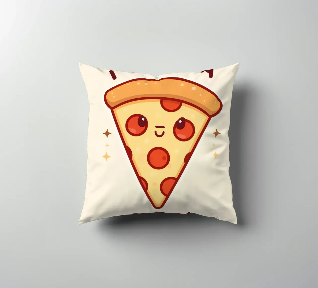 "Voglio una pizza per te" cuscino da DesignDoodle