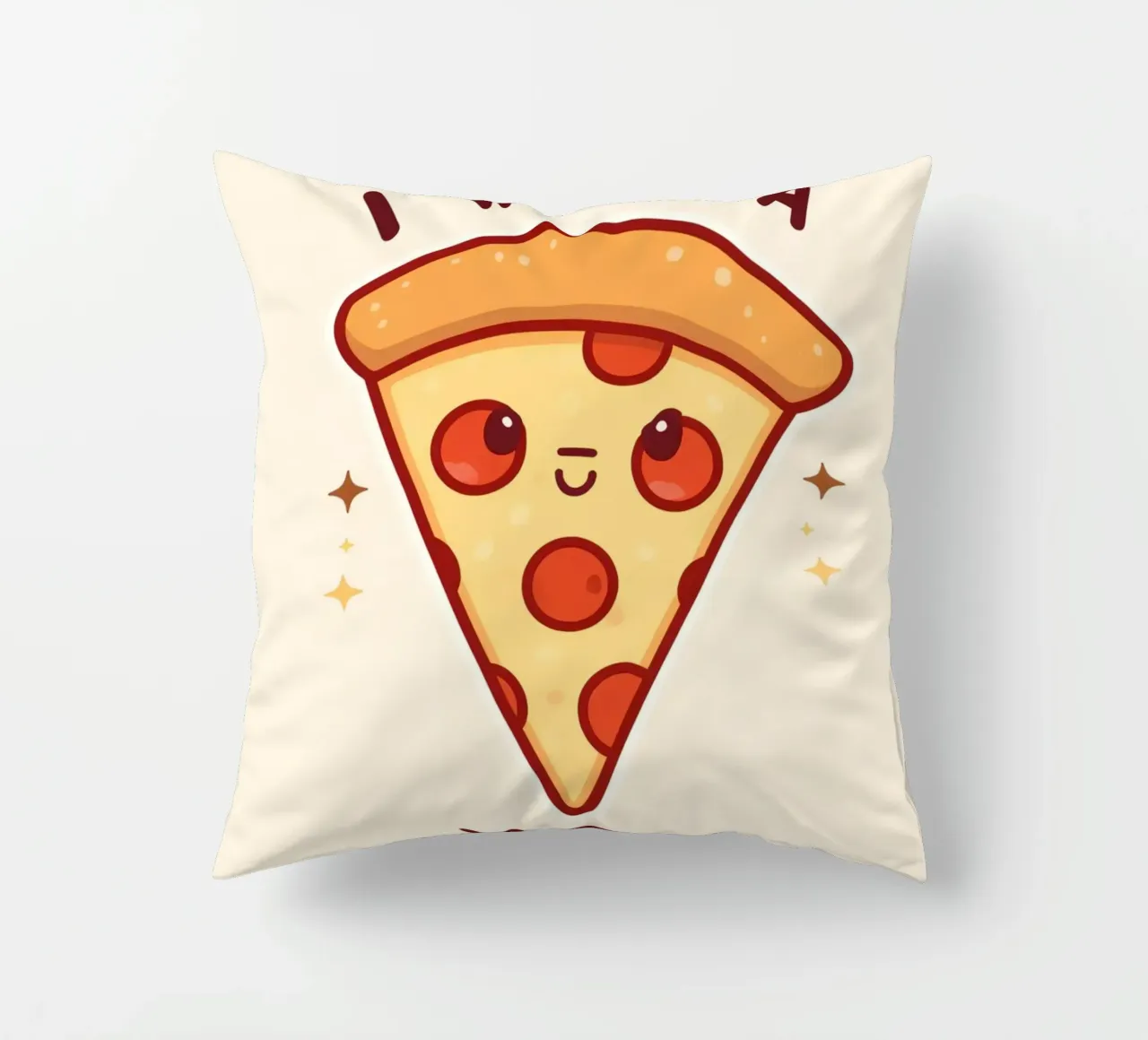 "Voglio una pizza per te" cuscino da DesignDoodle
