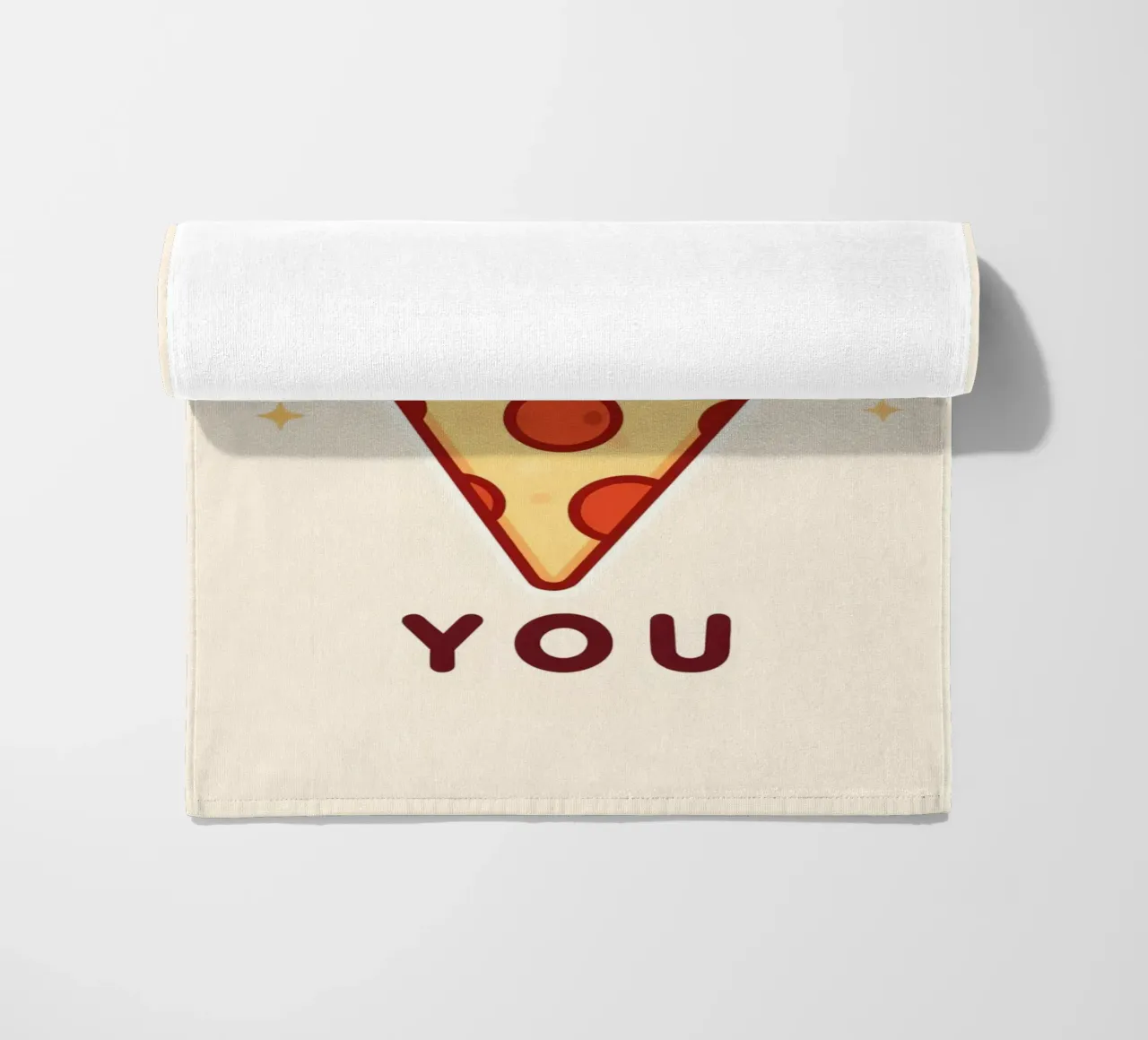 "Voglio una pizza per te" telo mare da DesignDoodle