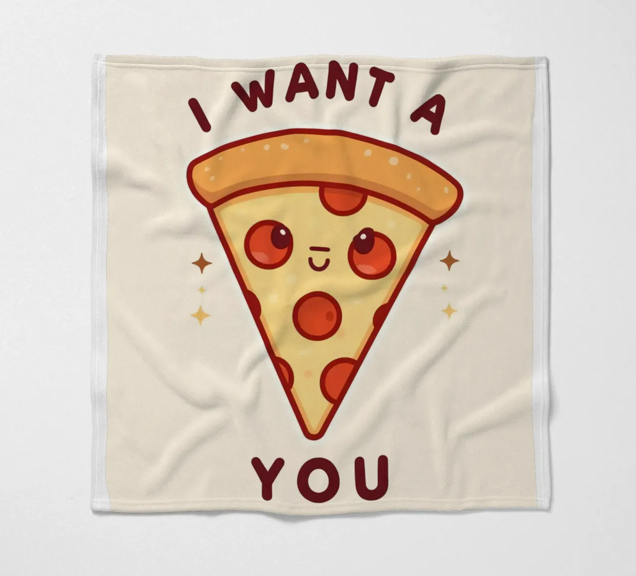 "Voglio una pizza per te" coperta in pile da DesignDoodle