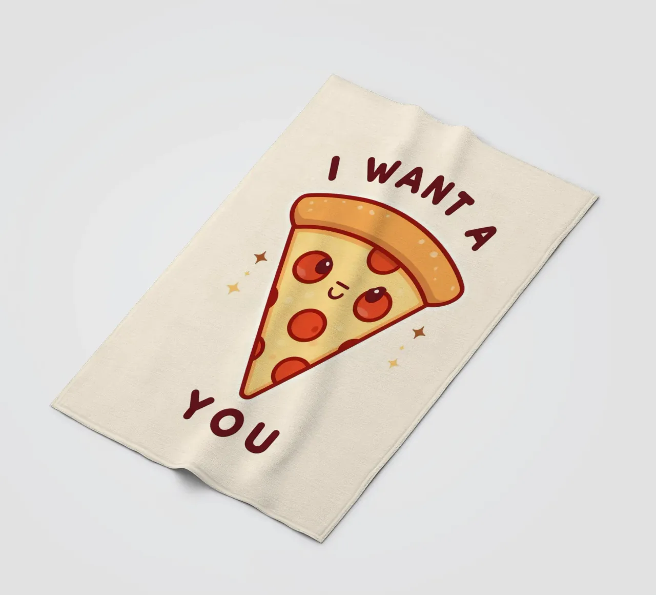 "Voglio una pizza per te" coperta in pile da DesignDoodle