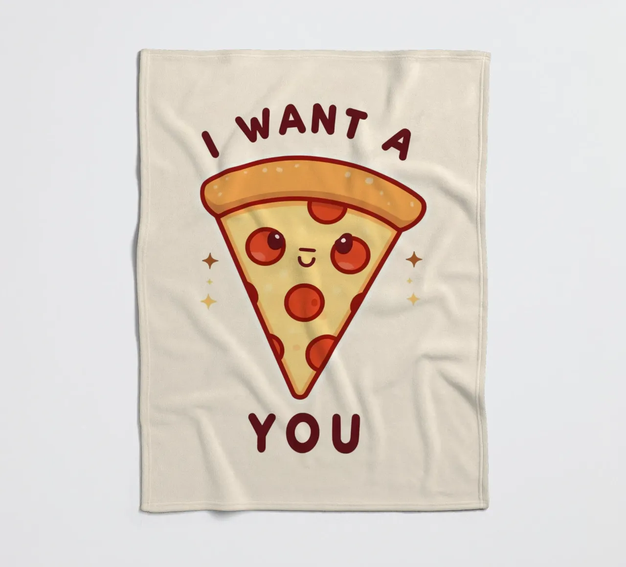 "Voglio una pizza per te" coperta in pile da DesignDoodle