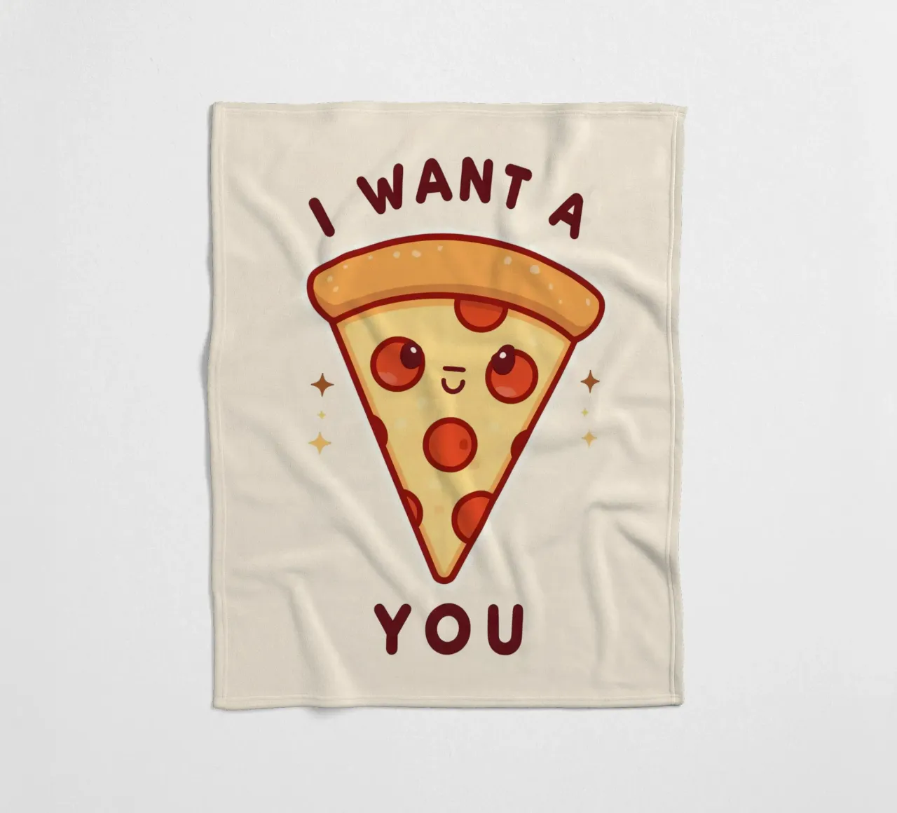 "Voglio una pizza per te" coperta in pile da DesignDoodle