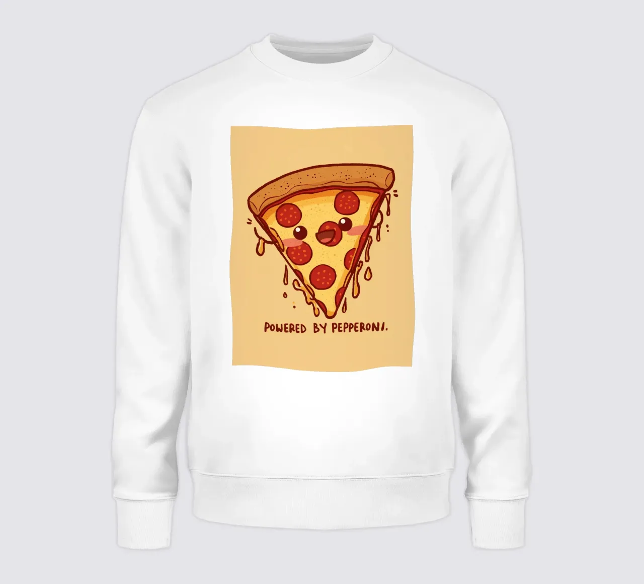 "Powered by Pepperoni" felpa da DesignDoodle