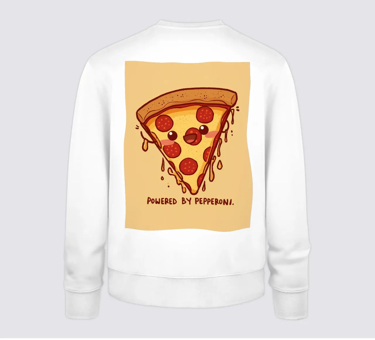 "Powered by Pepperoni" felpa da DesignDoodle