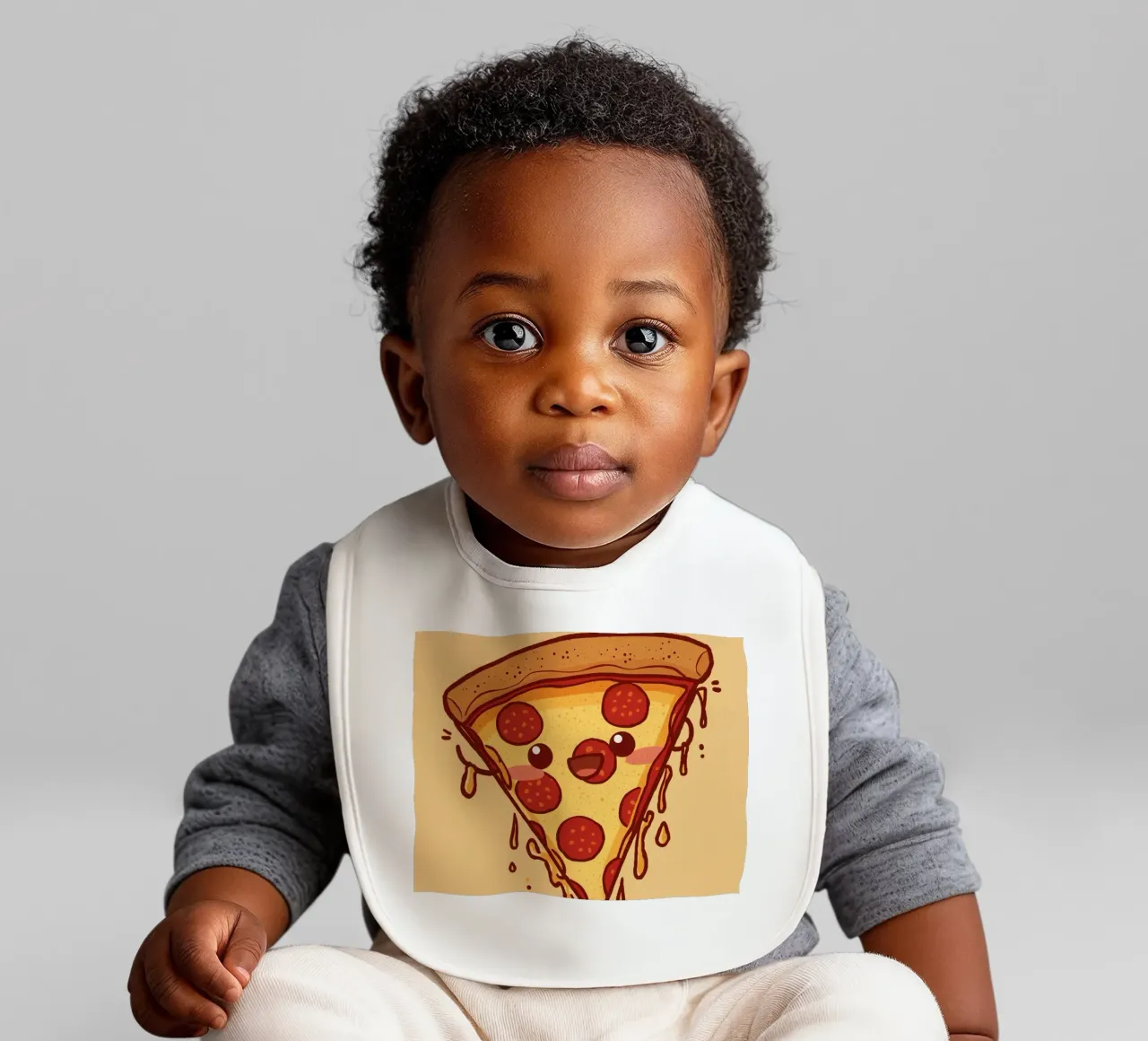 "Powered by Pepperoni" bavaglino da DesignDoodle