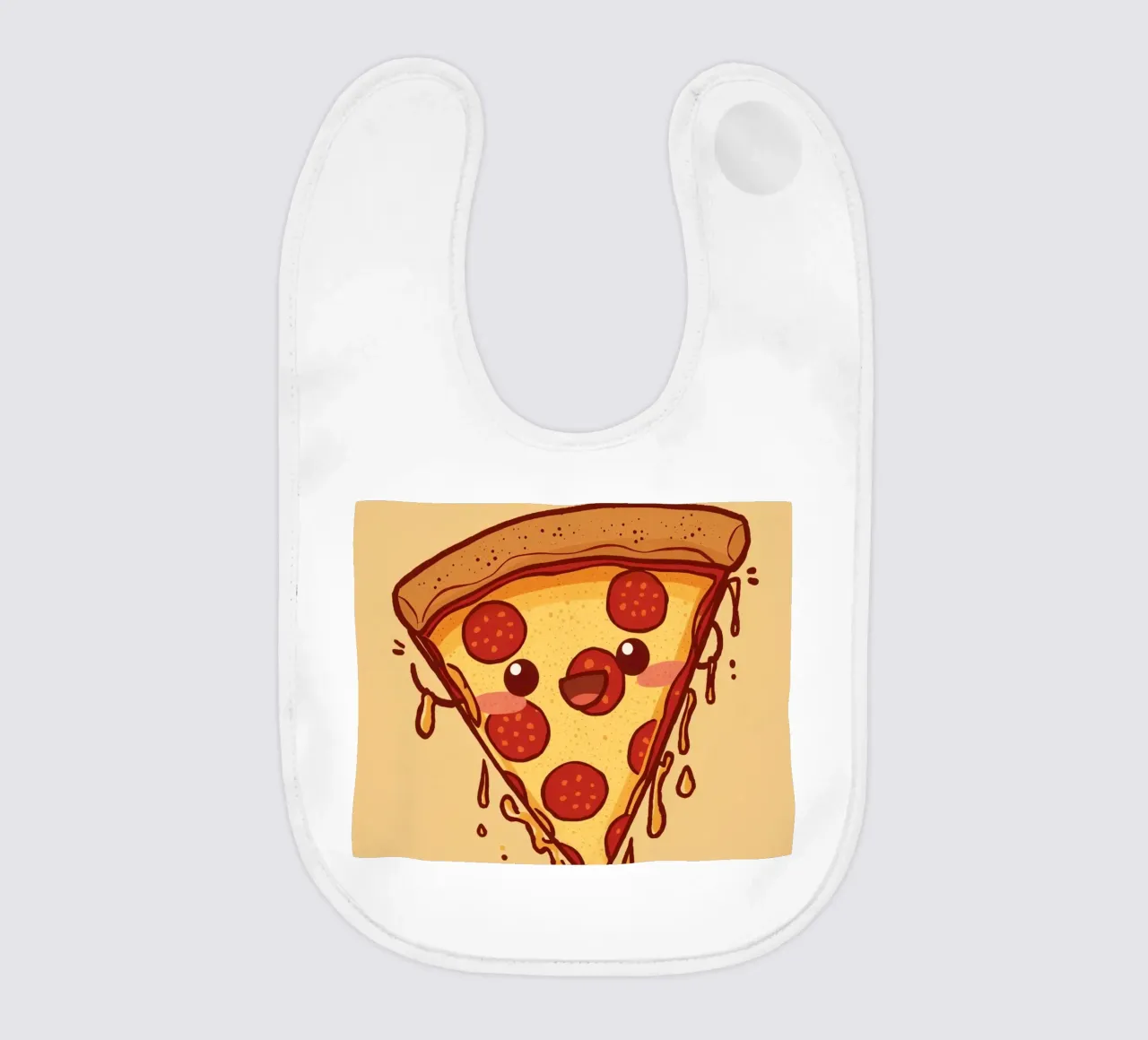 "Powered by Pepperoni" bavaglino da DesignDoodle