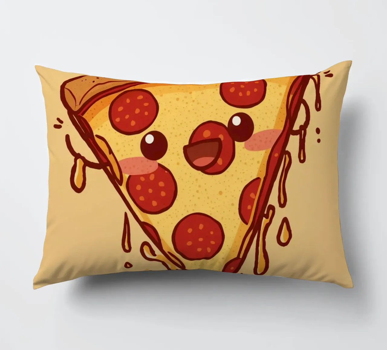 "Powered by Pepperoni" cuscino da DesignDoodle