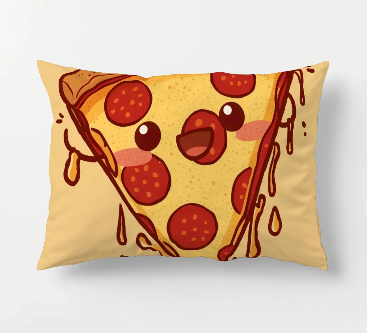 "Powered by Pepperoni" cuscino da DesignDoodle