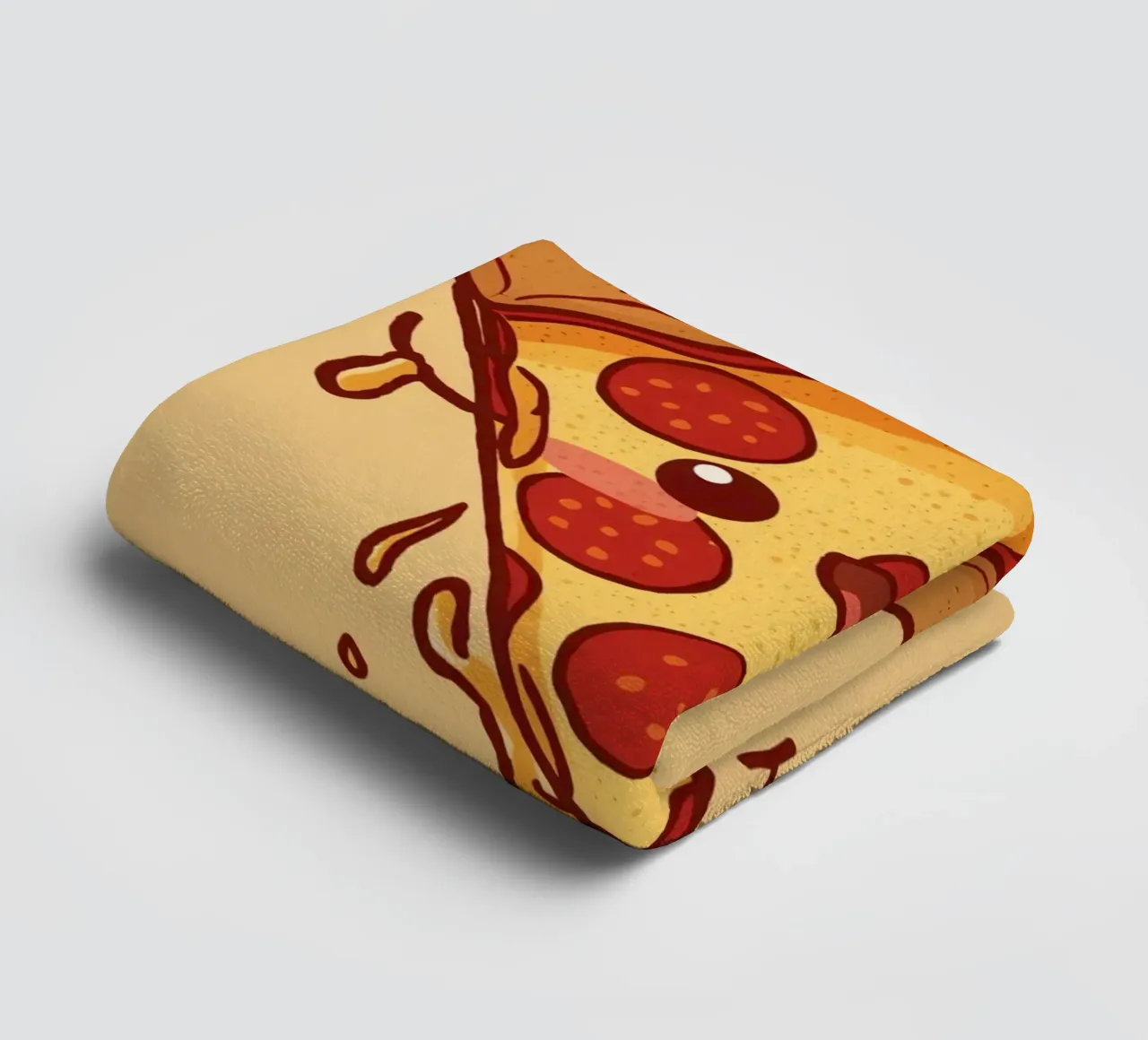 "Powered by Pepperoni" asciugamano da bagno da DesignDoodle