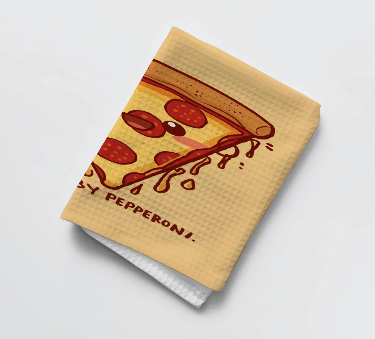 "Powered by Pepperoni" canovaccio da cucina da DesignDoodle