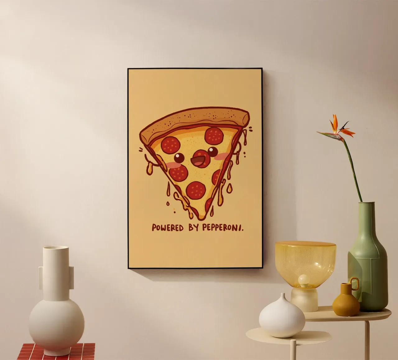 "Powered by Pepperoni" plexiglass da DesignDoodle