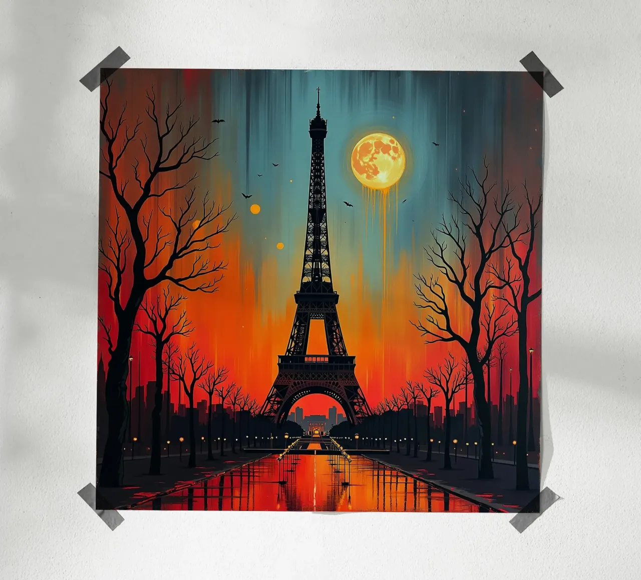 Halloween in città, "Parigi"_3 carta hahnemühle da Fantasie & Mystikwelten by LK