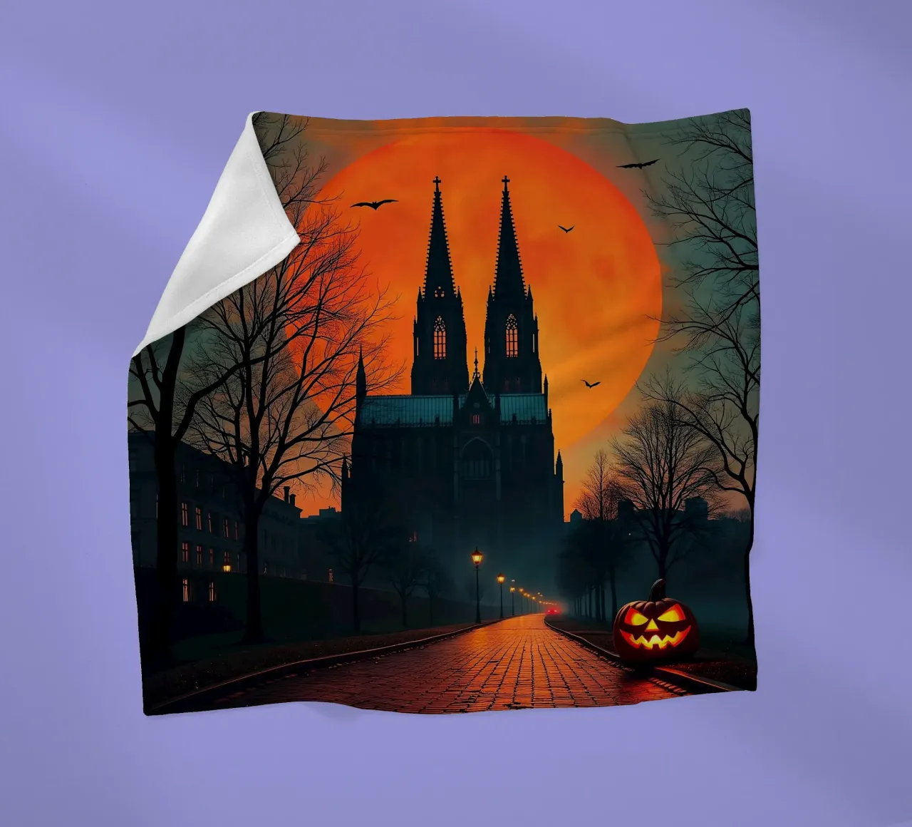 Halloween in città_"Colonia"_3 coperta in pile da Fantasie & Mystikwelten by LK