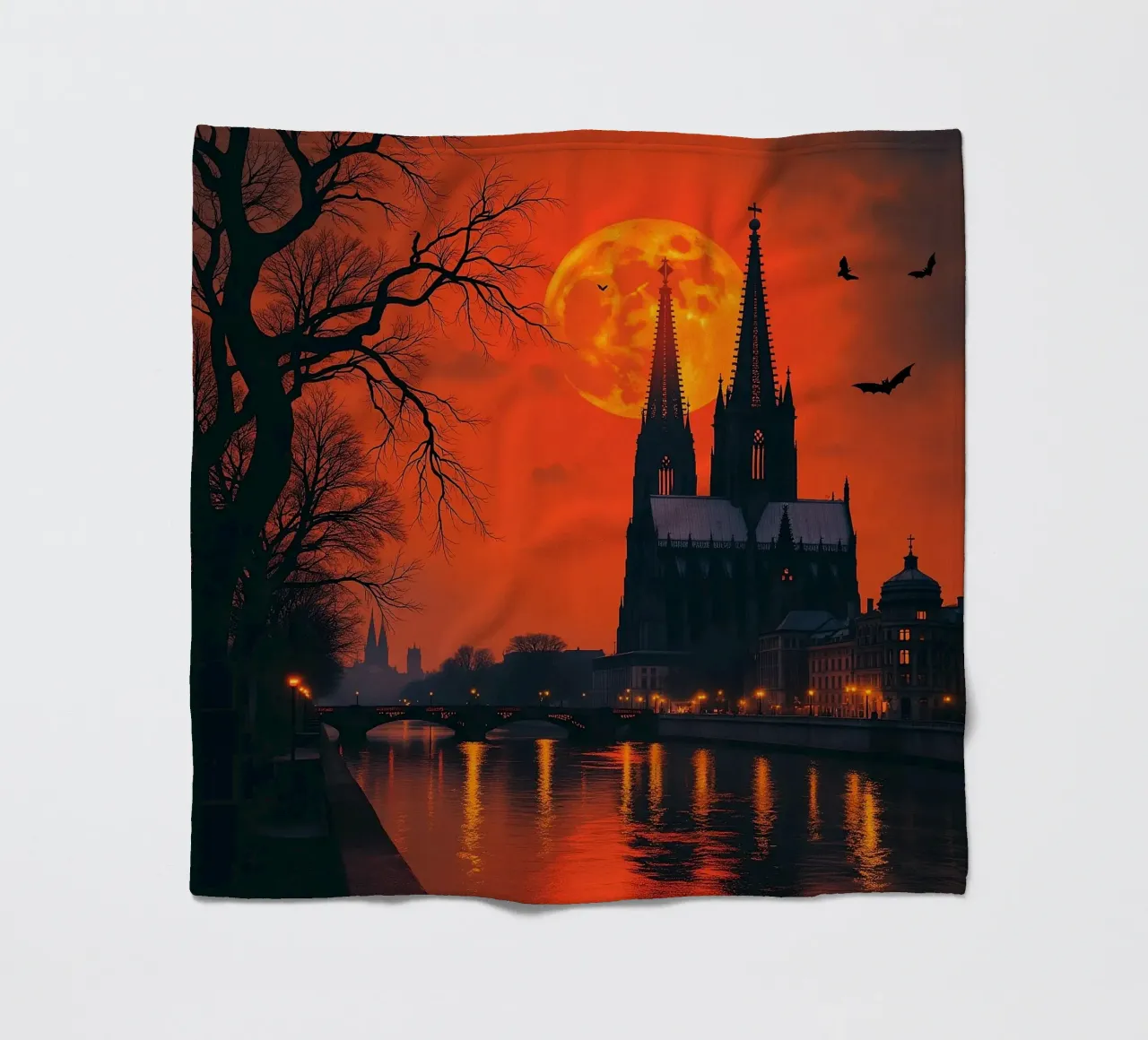 Halloween in città, "Colonia"_4 coperta in pile da Fantasie & Mystikwelten by LK