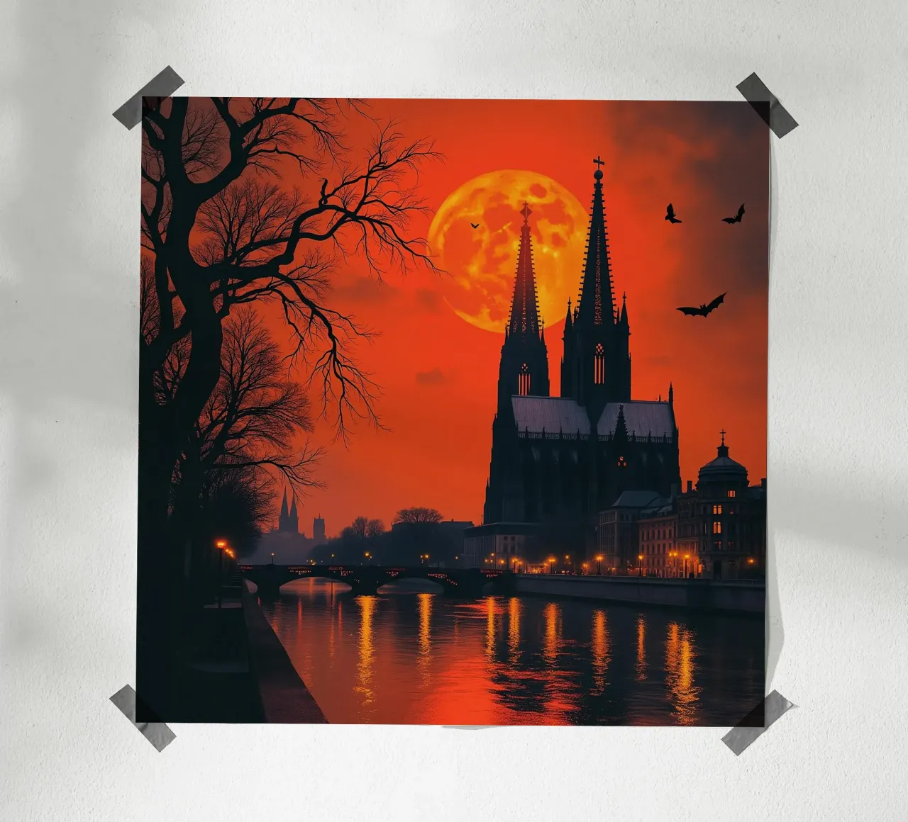Halloween in città, "Colonia"_4 carta hahnemühle da Fantasie & Mystikwelten by LK