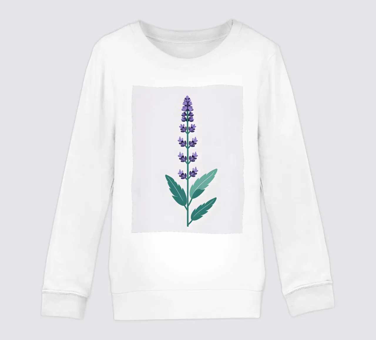 Stelo di lavanda felpa bambino da Botanical Gallery