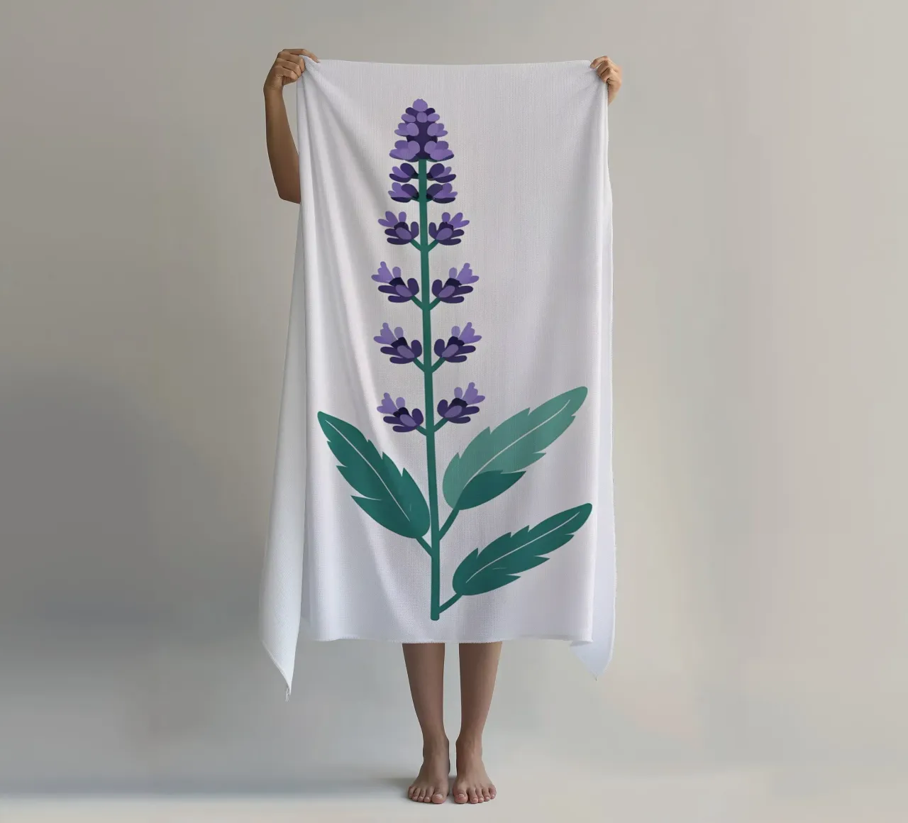 Stelo di lavanda telo mare da Botanical Gallery