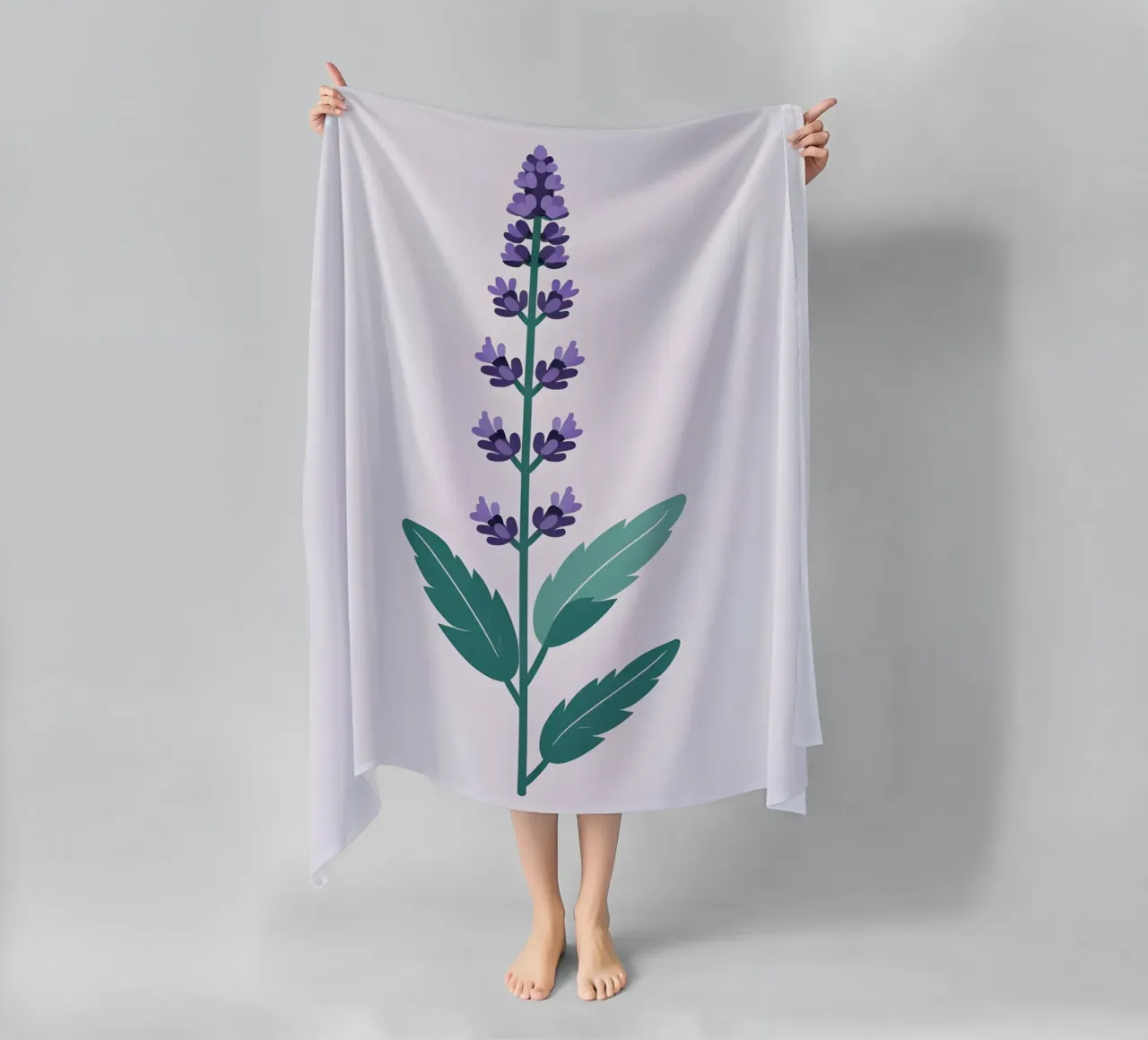 Stelo di lavanda telo mare da Botanical Gallery