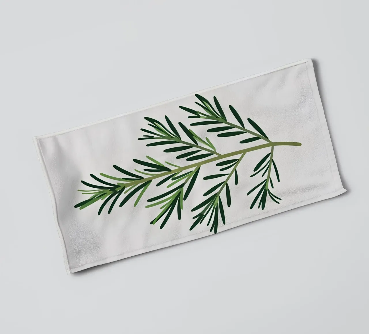 Rosmarin-Zweig Handtuch von Botanical Gallery