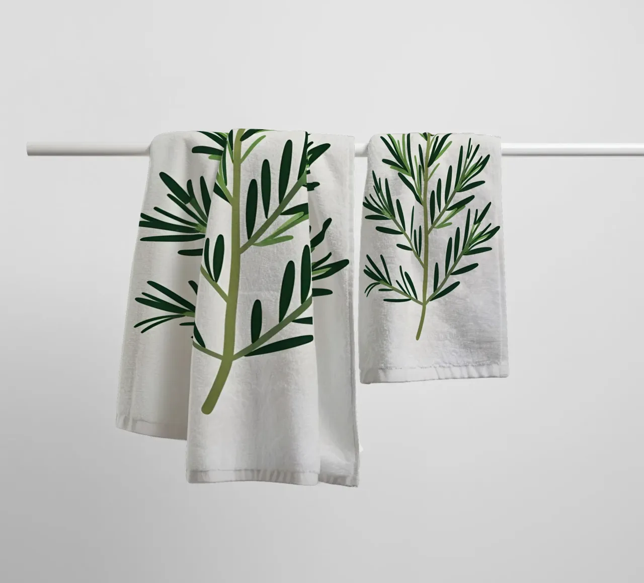 Rosmarin-Zweig Handtuch von Botanical Gallery