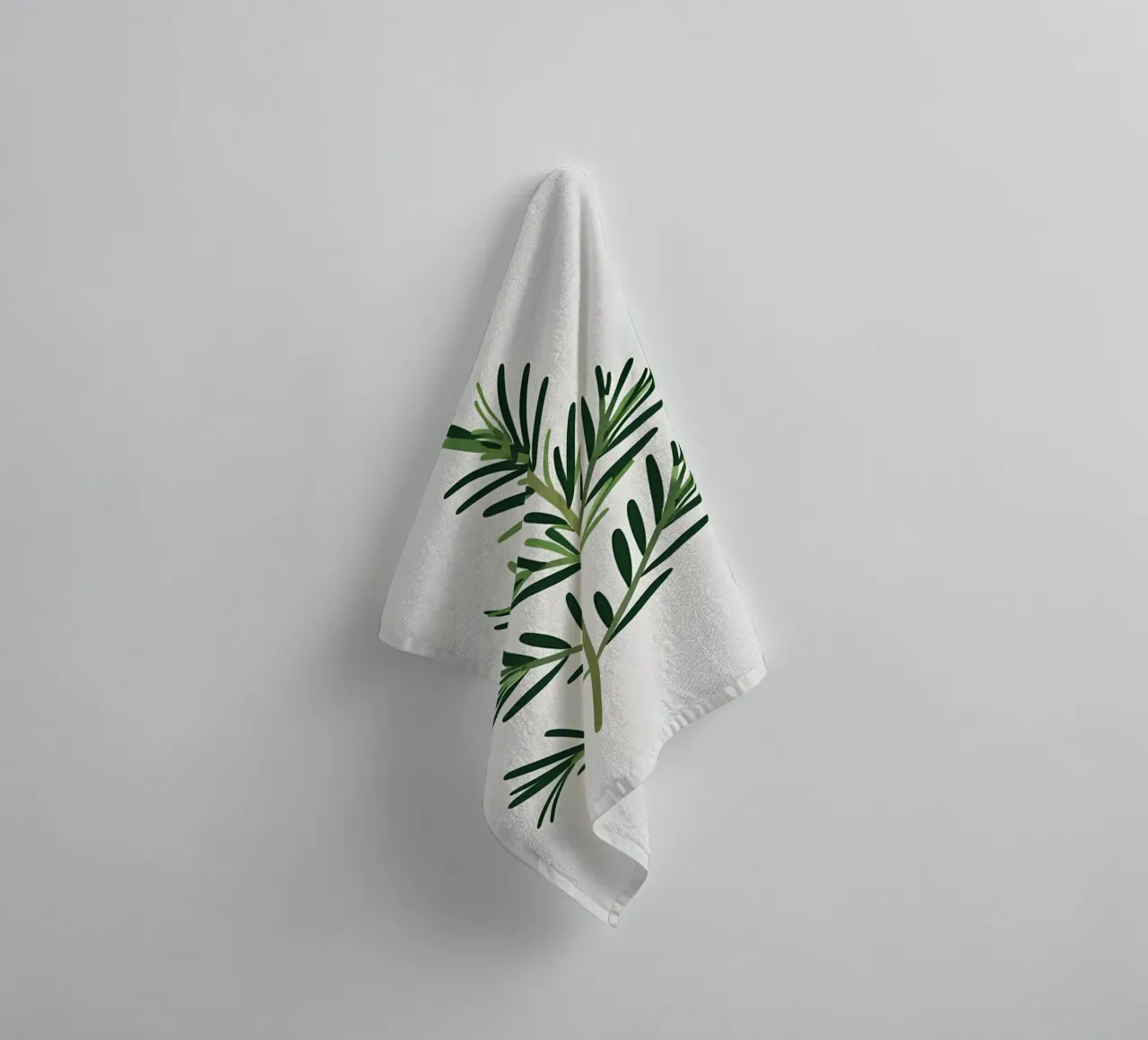 Rosmarin-Zweig Handtuch von Botanical Gallery