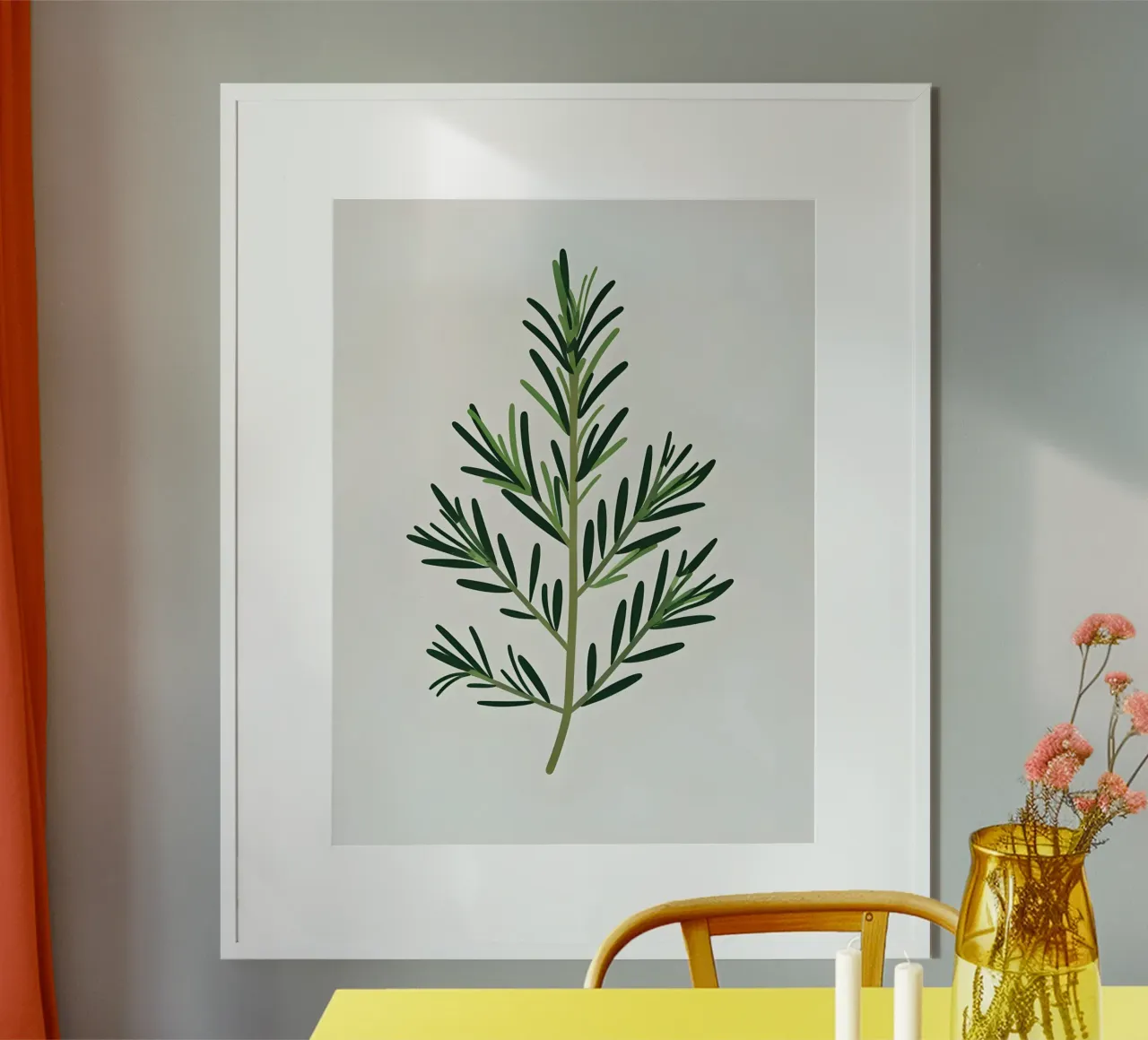 Rosmarin-Zweig Hahnemühle von Botanical Gallery