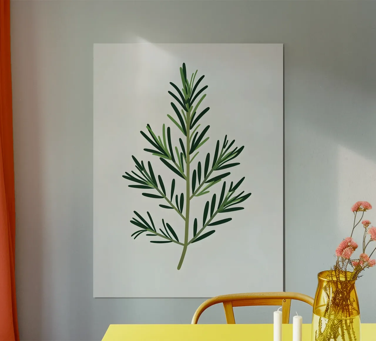 Rosmarin-Zweig Hahnemühle von Botanical Gallery