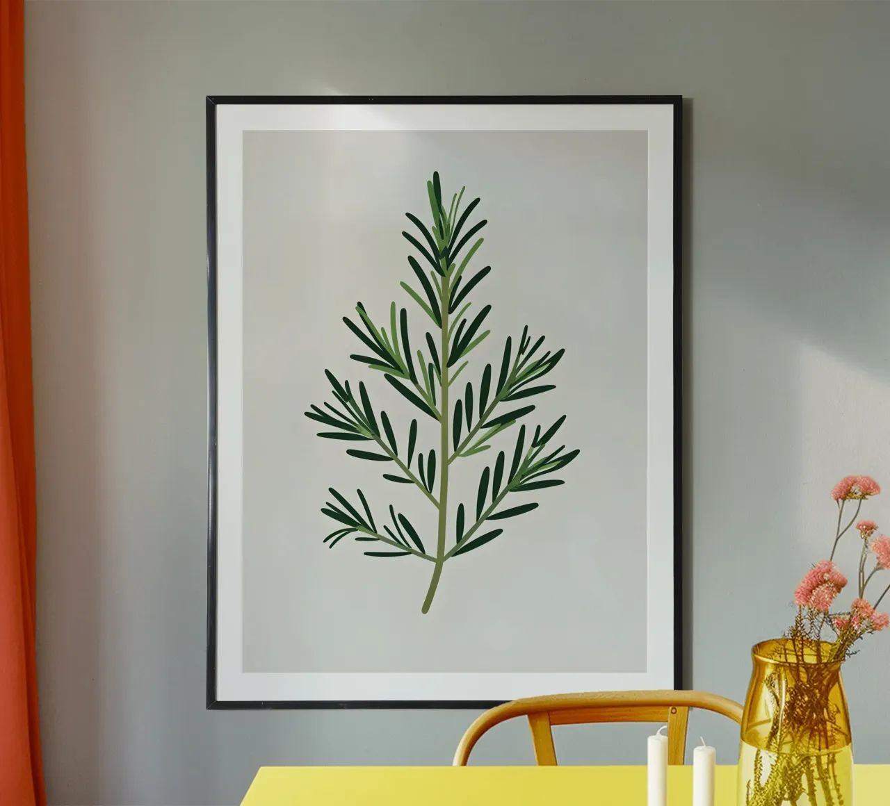 Rosmarin-Zweig Hahnemühle von Botanical Gallery