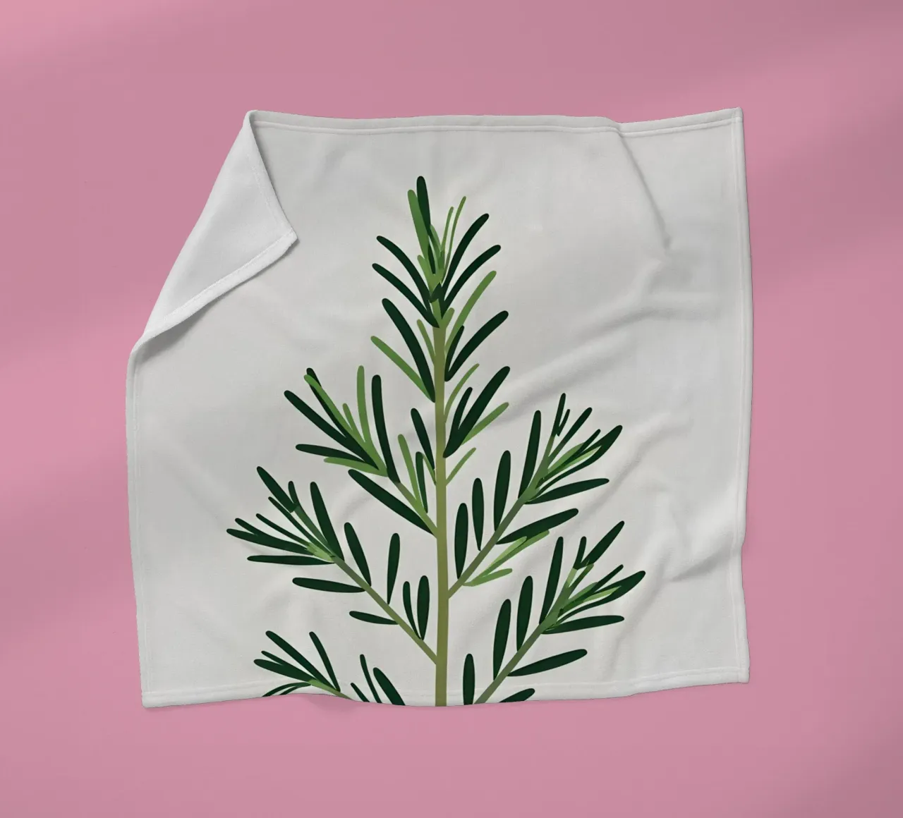 Rosmarin-Zweig Fleecedecke von Botanical Gallery