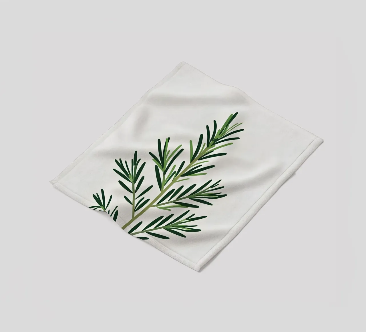 Rosmarin-Zweig Fleecedecke von Botanical Gallery